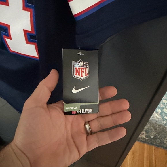 Buffalo Bills NFL On Field Jersey - Navy and White - Picture 4 of 4